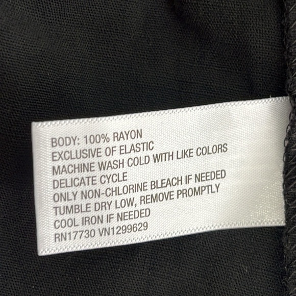 Knox Rose Sleeveless Tiered Boho Peasant Summer Dress Medium Black Knee Length - Picture 9 of 9